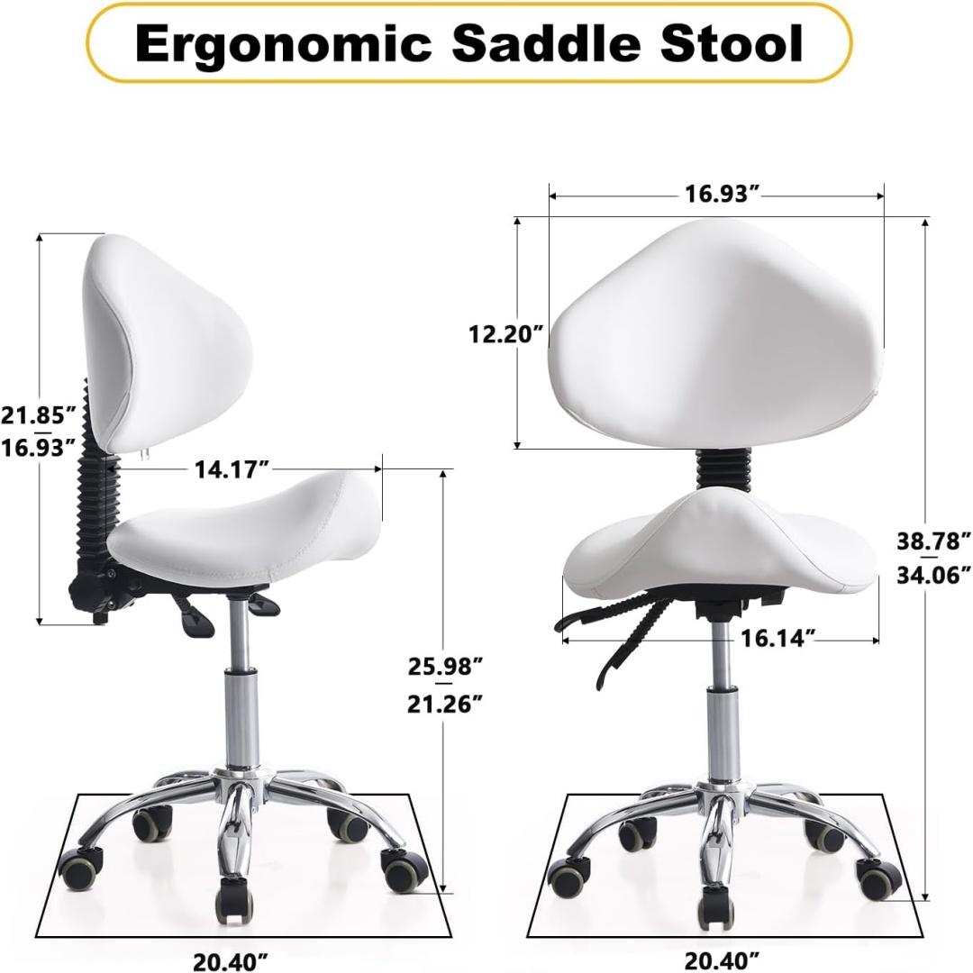 Saddle Stool Chair Rolling Wit - Office Tech Chair review and price