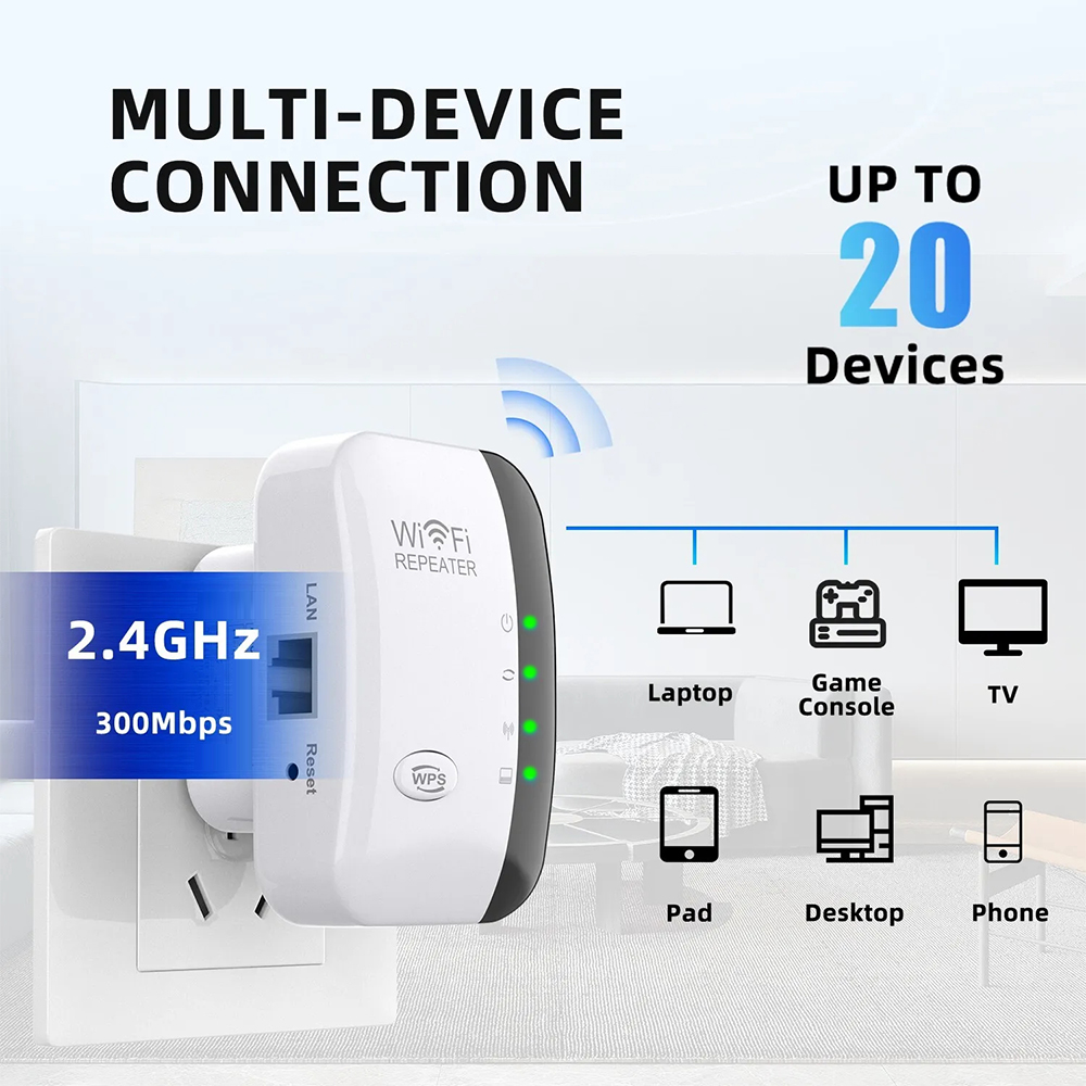 2.4G Wireless WiFi Booster 300 - Wifi Range Extender review and price