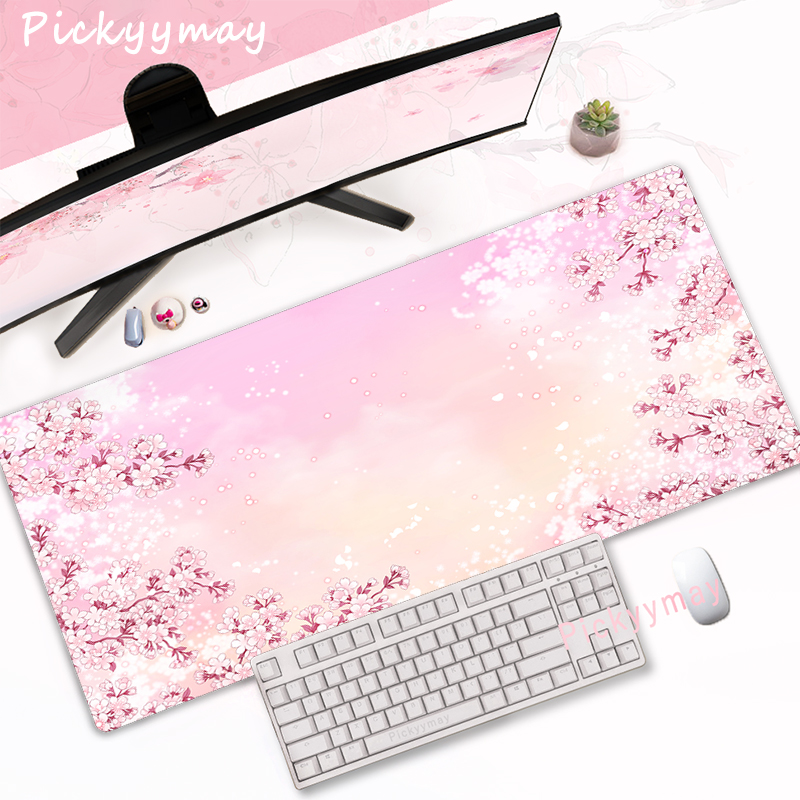 Pink Cherry Blossoms Mousepad  - Office Desk Tech Accessories review and price