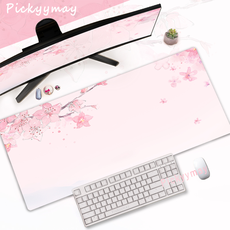 Pink Cherry Blossoms Mousepad  - Office Desk Tech Accessories review and price