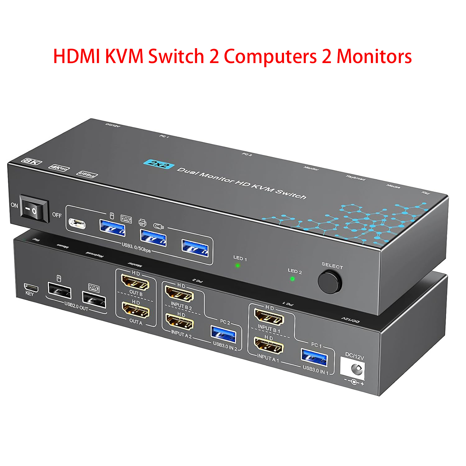 KVM Switch 2 Computers 2 Monit - Kvm Switch Dual Monitor review and price