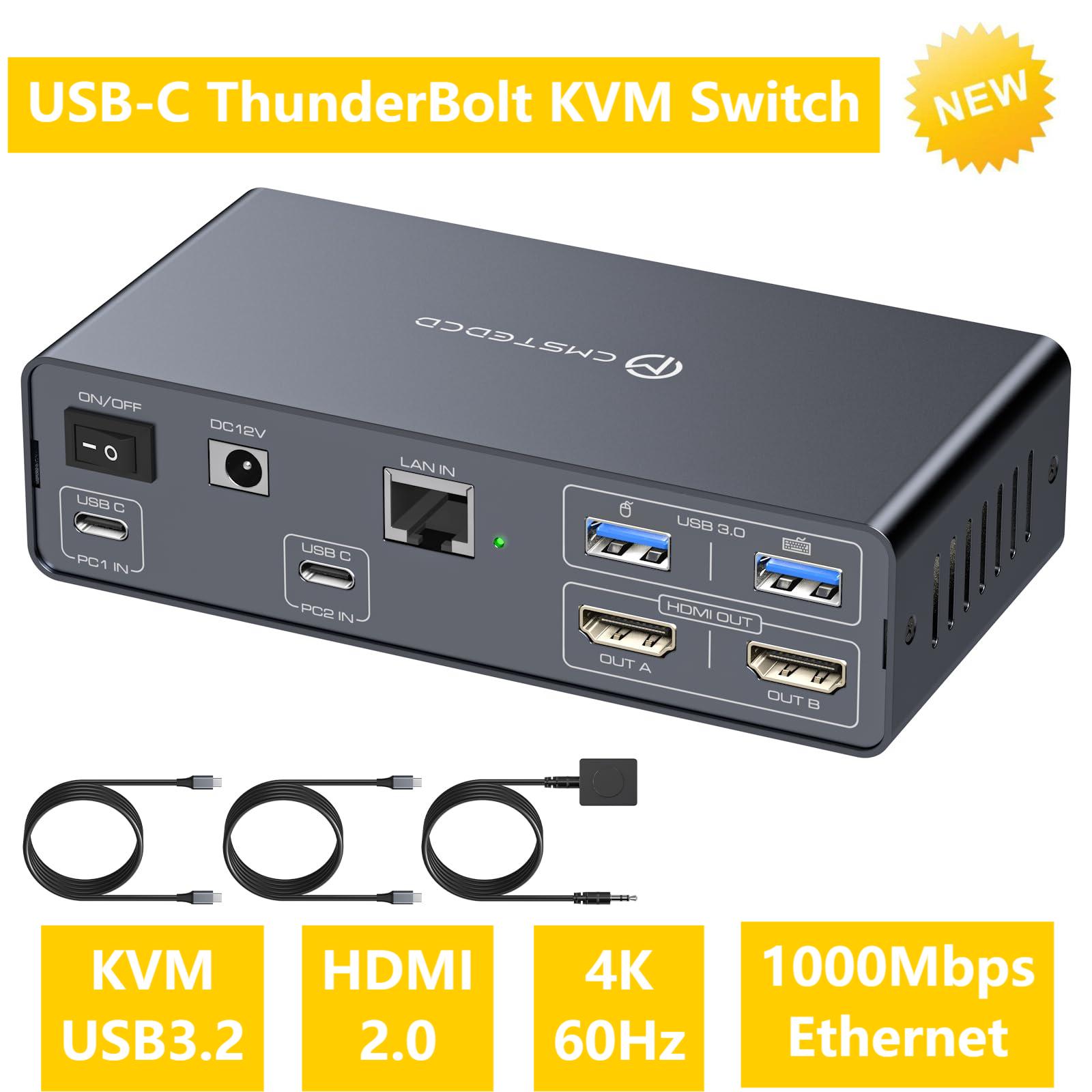 USB C KVM Switch 2 Monitors 2  - Kvm Switch Dual Monitor review and price