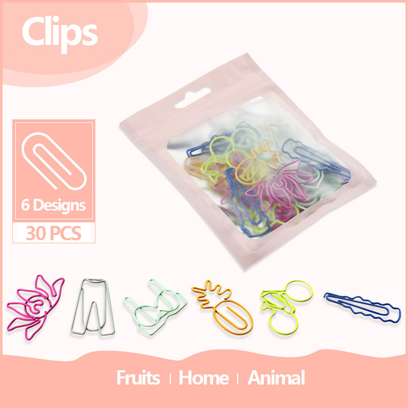 30 PCS Kawaii Paper Clips Book - Office Desk Tech Accessories review and price
