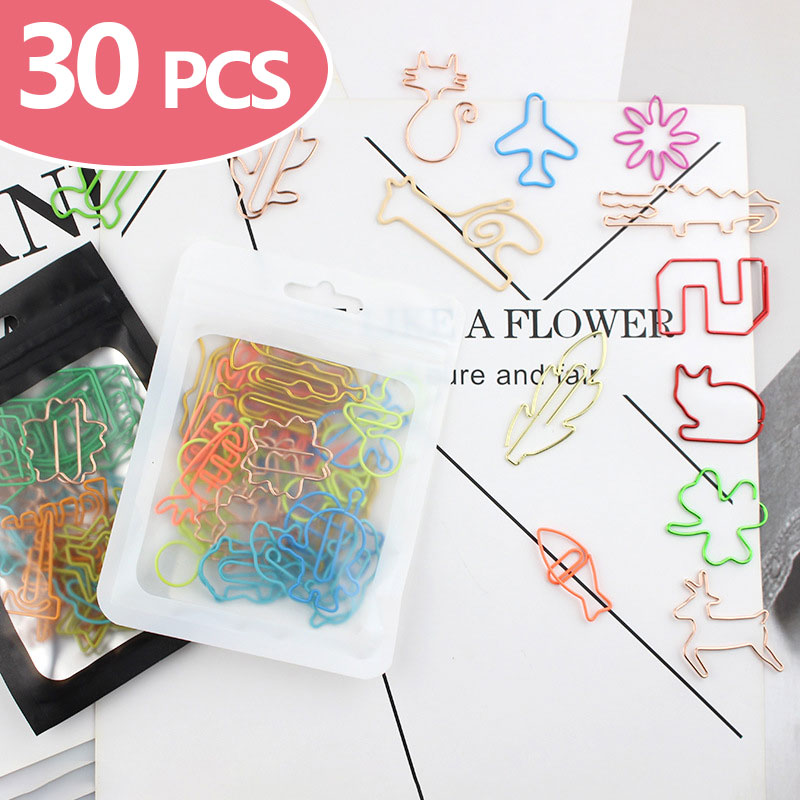 30 PCS Kawaii Paper Clips Book - Office Desk Tech Accessories review and price