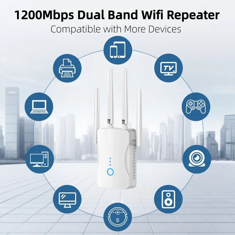 1200Mbps Dual Band WiFi Repeat - Wifi Range Extender review and price